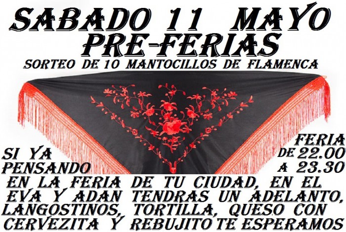 SABADO 11 MAYO PRE-FERIA